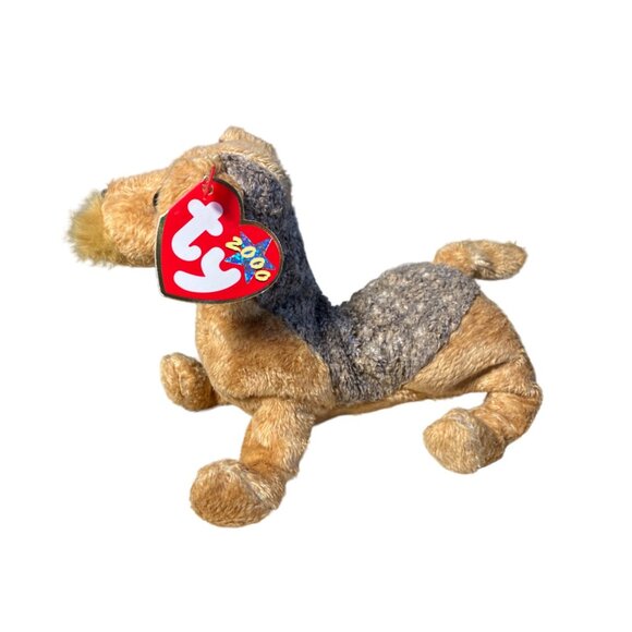 TY Beanie Baby  WHISKERS the Dog  6 Inch - Picture 2 of 9